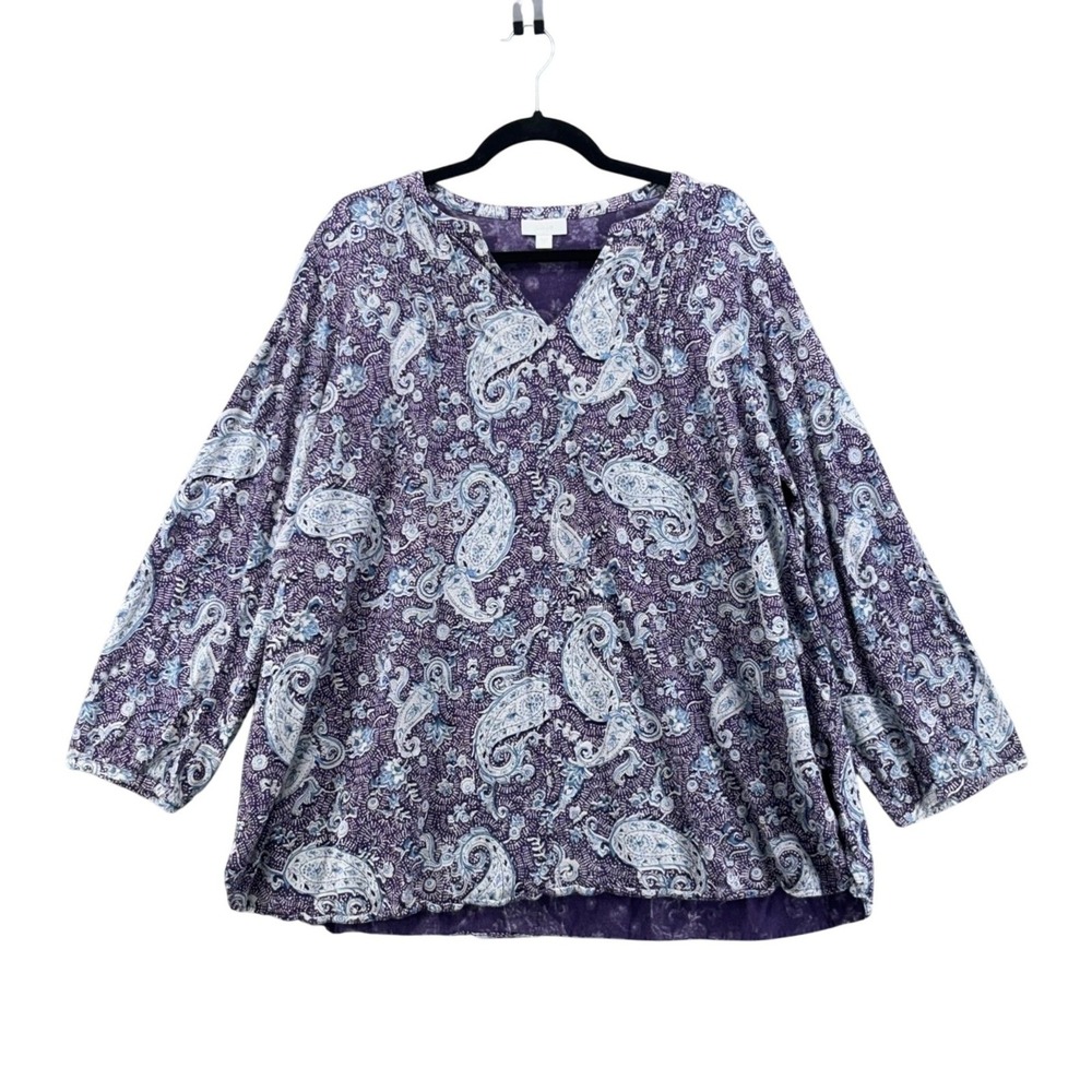 Pure Jill Tunic Purple 2X